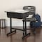 Flash Furniture 31.5 H, 23.625 W X Laminate, Steel, Grey 3-YU-YCX-046-09010-GG - alternate 1